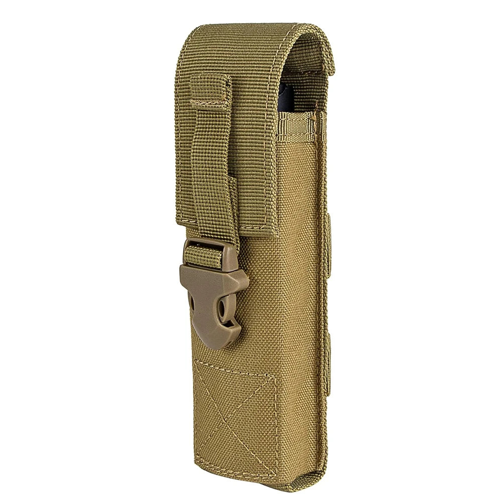 Funda para linterna táctica, portasopletes para soplete molle, bolsa de cintura para herramientas EDC, accesorios para acampar al aire libre y caza