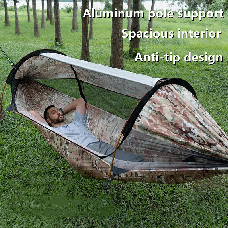 Kit de hamaca multifuncional para acampar â€" Individual y Doble con protección