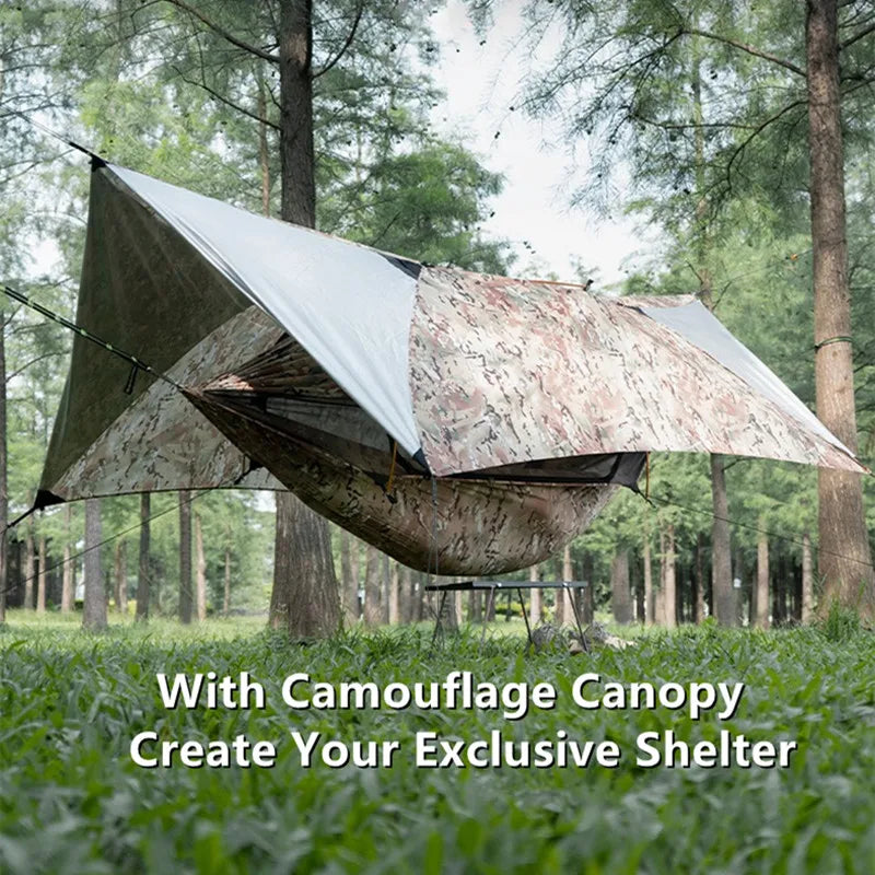 Kit de hamaca multifuncional para acampar â€" Individual y Doble con protección