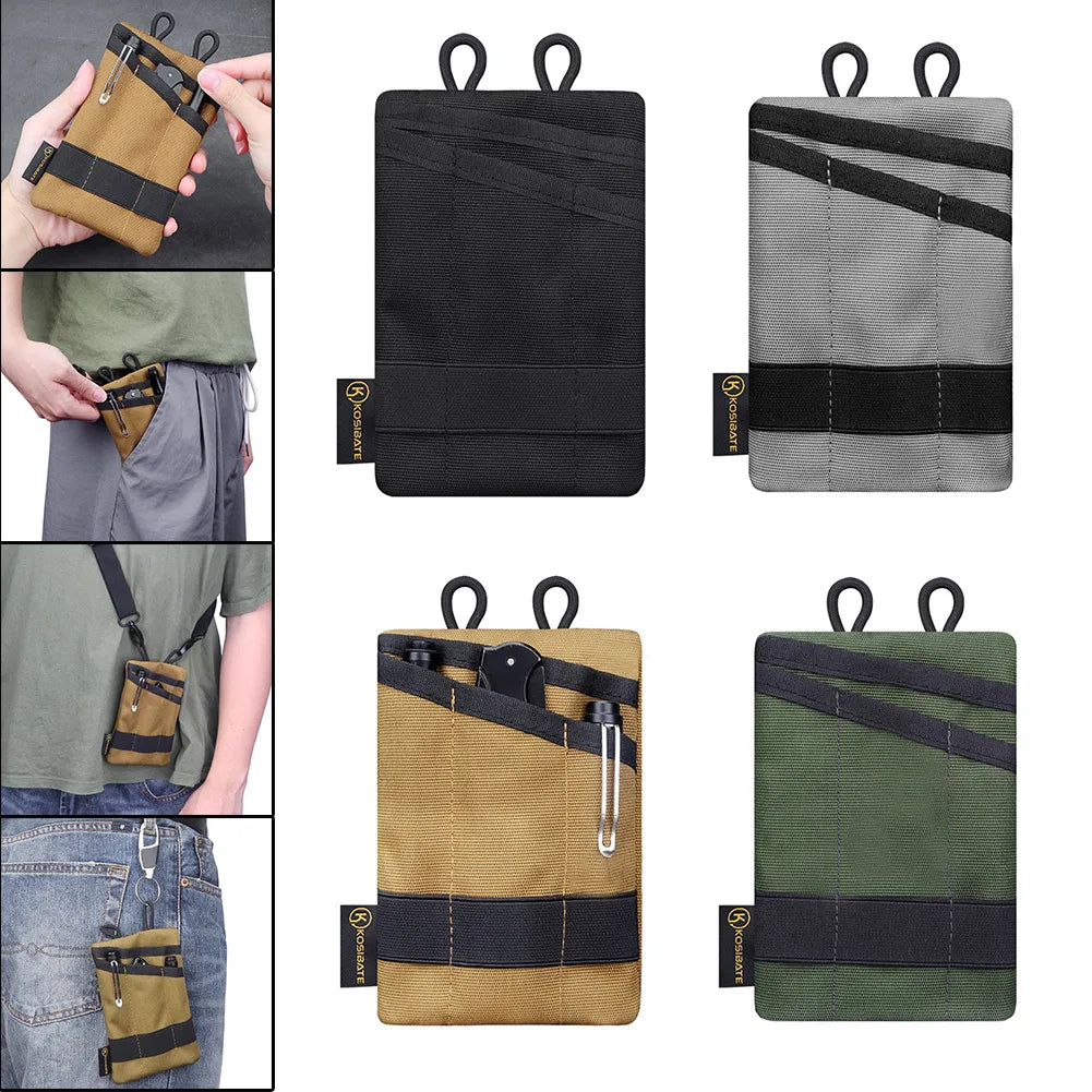 Bolsa compacta para organizador de bolsillo Multifuncional para acampar Senderismo Tarjeta de Montañismo Llave Bolsa para Almacenamiento de Herramientas EDC
