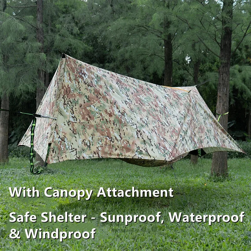 Kit de hamaca multifuncional para acampar â€" Individual y Doble con protección