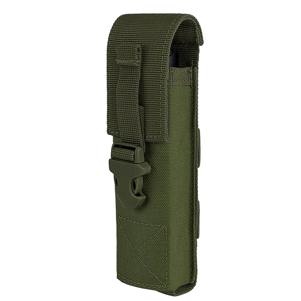 Funda para linterna táctica, portasopletes para soplete molle, bolsa de cintura para herramientas EDC, accesorios para acampar al aire libre y caza