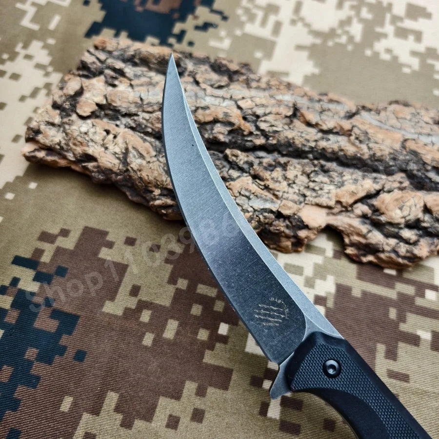 1pc Men's Camping Knife Practical Cutting Knife with K Sheath Suitable for Outdoor Camping Hiking Daily Emergency Carrying