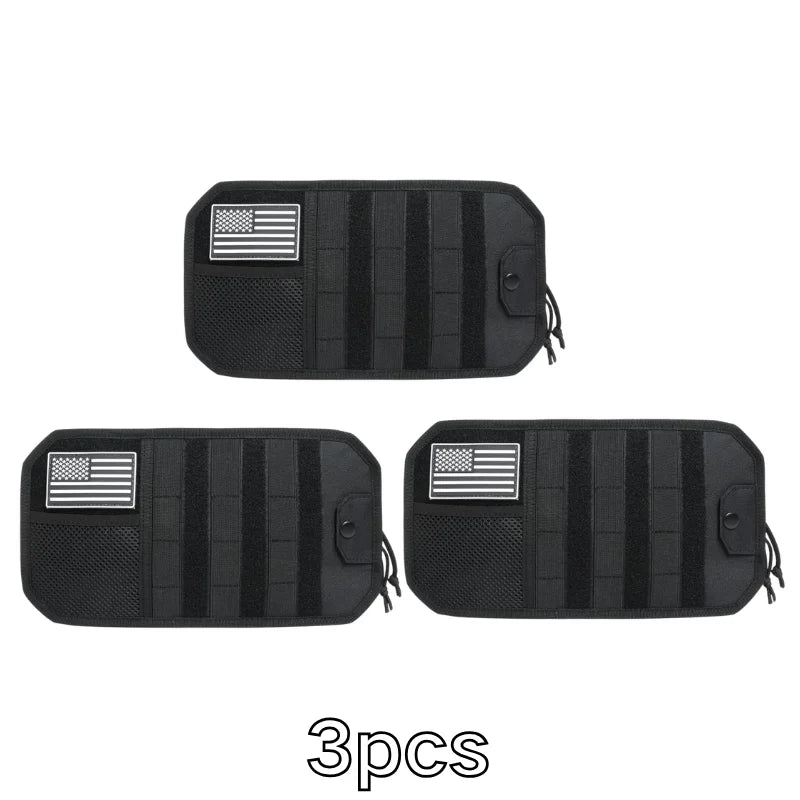 Bolsa organizadora de herramientas de nylon Tactical EDC Molle para campamento y senderismo con bolsillo de malla para sobrevivir