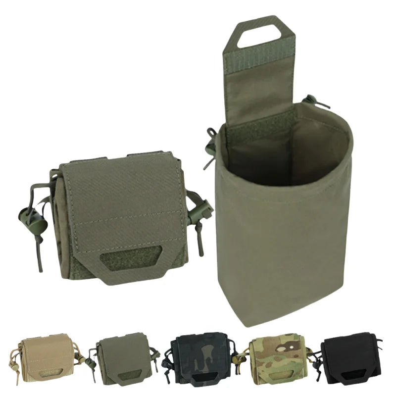 Bolsa Molle Dump Mini Bolsa Plegable de Reciclaje Herramienta de cintura Molle Bolsa de Artículos Bolsa de Revista Bolsa Utilitaria para Cinturón Molle Mochila Chaleco