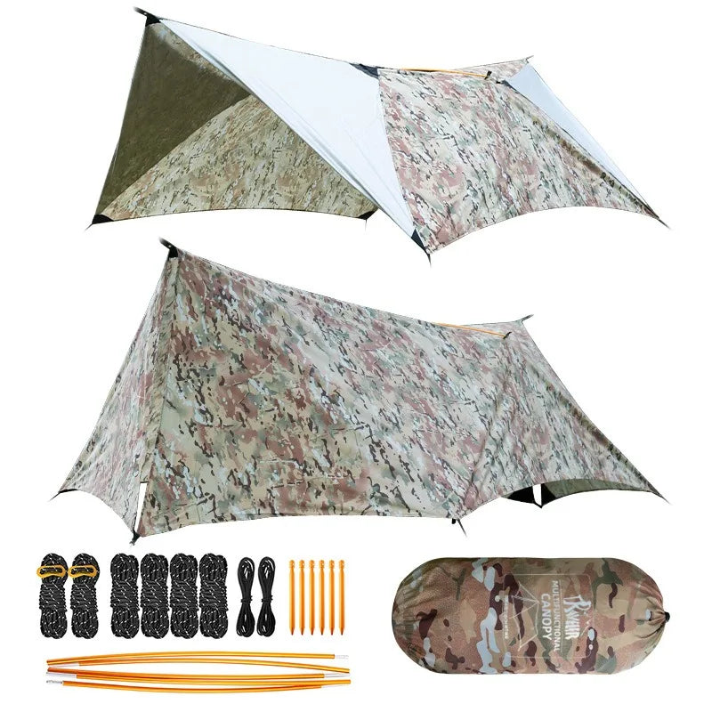 Kit de hamaca multifuncional para acampar â€" Individual y Doble con protección