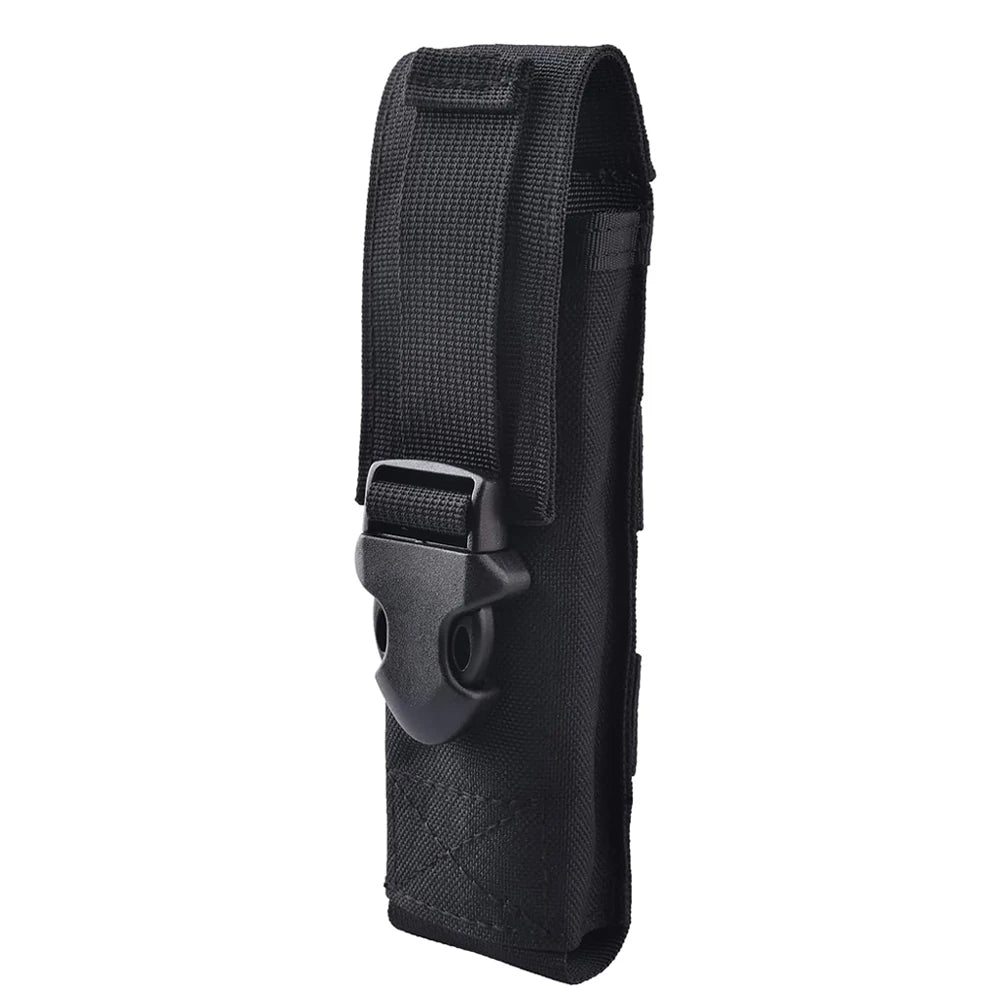 Funda para linterna táctica, portasopletes para soplete molle, bolsa de cintura para herramientas EDC, accesorios para acampar al aire libre y caza
