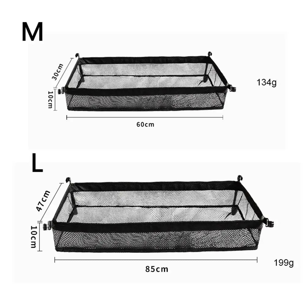 Bolsa de almacenamiento debajo de la mesa para picnic Escritorio Caja de almacenamiento Organizador de canasta de malla Mesa de campamento Soporte para trípode para picnic