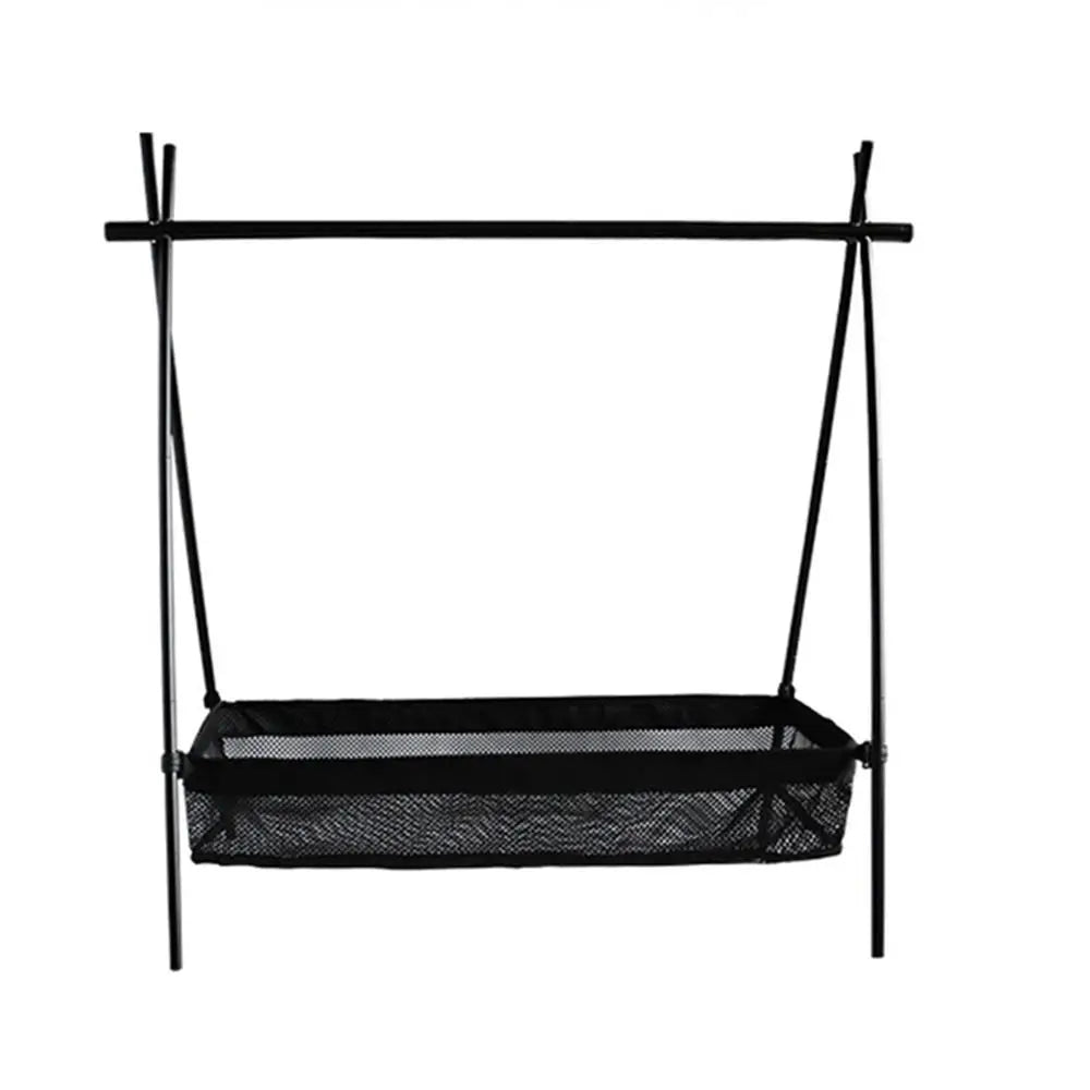 Bolsa de almacenamiento debajo de la mesa para picnic Escritorio Caja de almacenamiento Organizador de canasta de malla Mesa de campamento Soporte para trípode para picnic