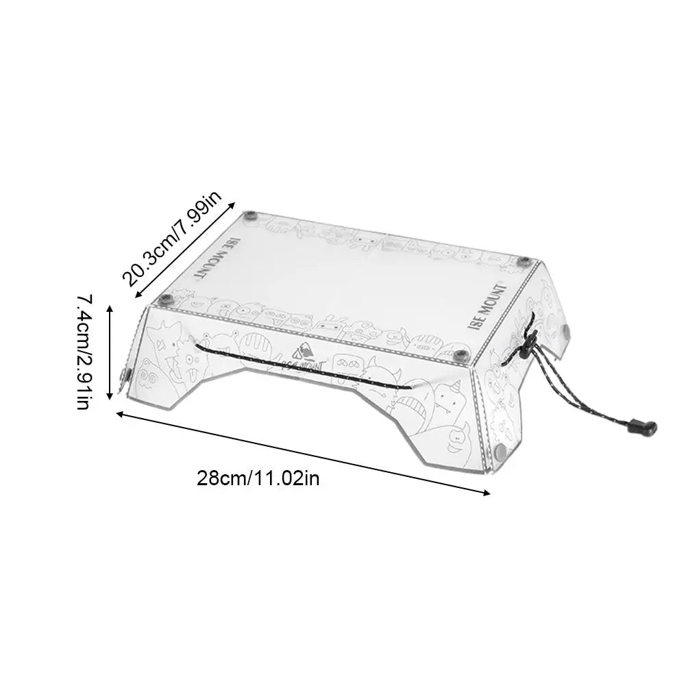 Mesa mini plegable ultraligera, mesa y charola de campamento pequeña PP plegable portátil para acampar, equipo de senderismo Equipo UL