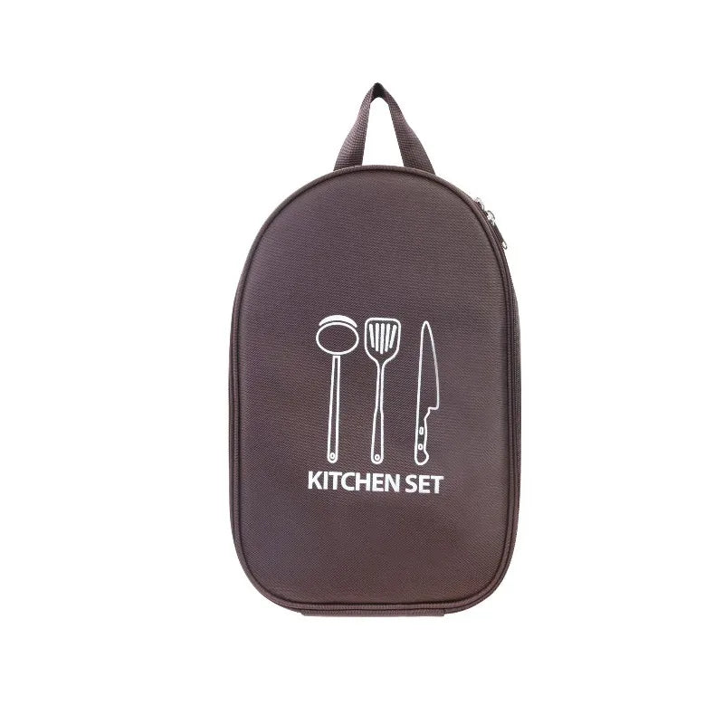 Organizador de utensilios de cocina para campamento Bolsa de viaje Bolsa portátil para BBQ Kit de cocina para BBQ Camp