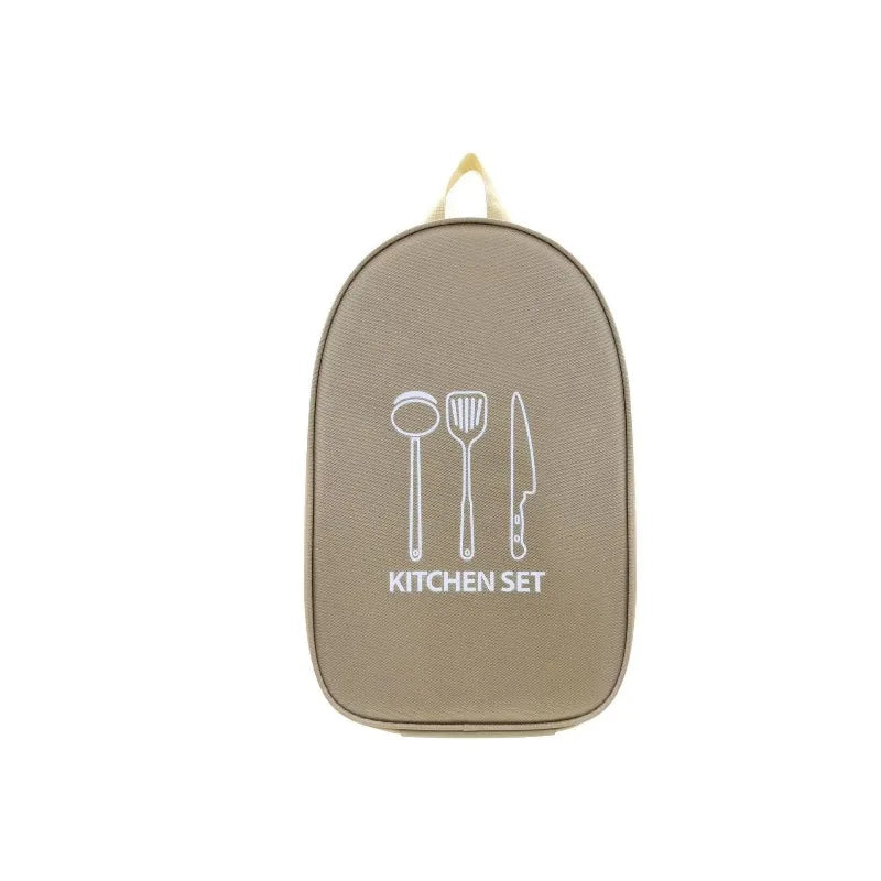 Organizador de utensilios de cocina para campamento Bolsa de viaje Bolsa portátil para BBQ Kit de cocina para BBQ Camp