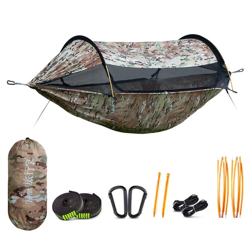 Kit de hamaca multifuncional para acampar â€" Individual y Doble con protección