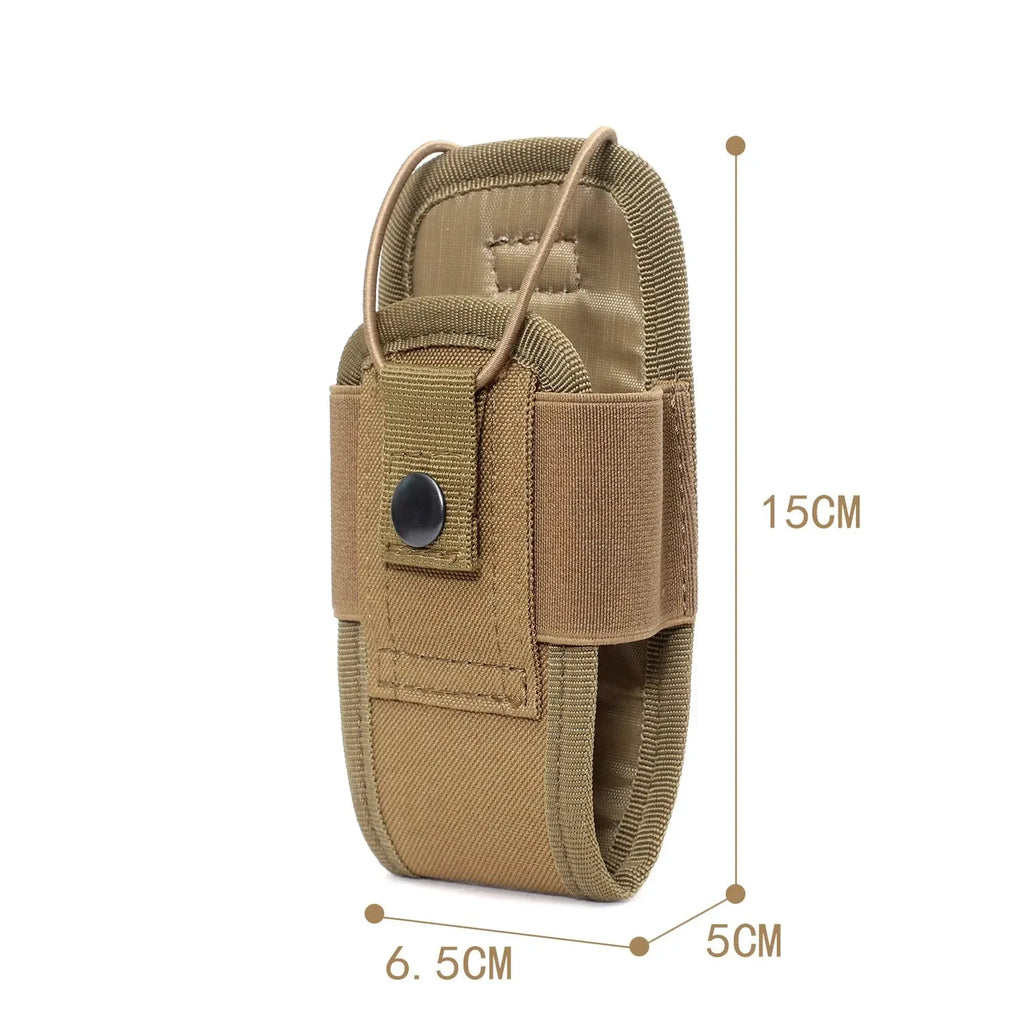 Bolsa táctica para radio Molle Walkie Talkie 1000D, funda portátil de radio portátil para el interfono, bolsa de carga para caza, bolsillo para cargadores
