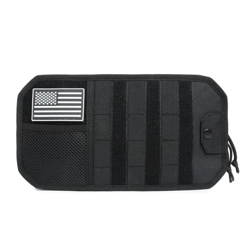 Bolsa organizadora de herramientas de nylon Tactical EDC Molle para campamento y senderismo con bolsillo de malla para sobrevivir