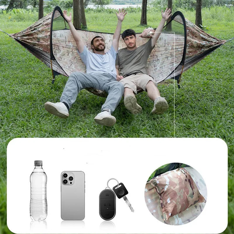 Kit de hamaca multifuncional para acampar â€" Individual y Doble con protección