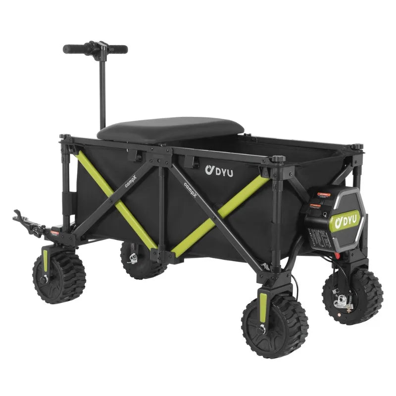 Airo DYU CampX Camper eléctrico de aluminio de cuatro ruedas Auto plegable de campamento Carrito de camping Carrito de transporte fácil