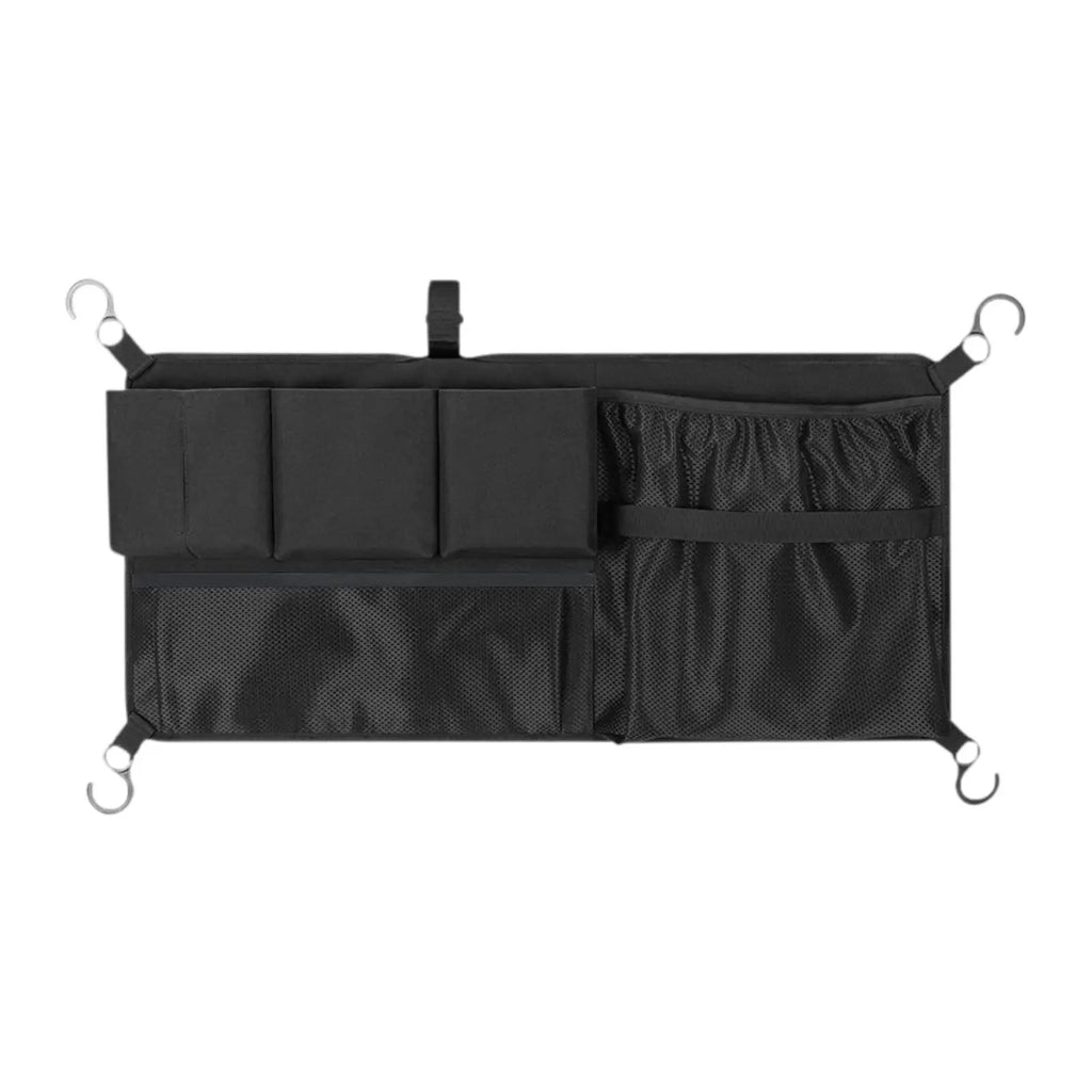 Carrito de campamento al aire libre Almacenamiento lateral Bolsa de malla Carrito de picnic Bolsa lateral Múltiples bolsillos Plegable para carrito Organizador de tela Oxford