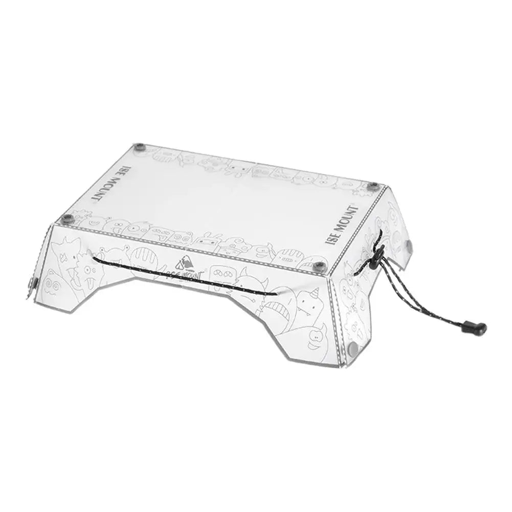 Mesa mini plegable ultraligera, mesa y charola de campamento pequeña PP plegable portátil para acampar, equipo de senderismo Equipo UL