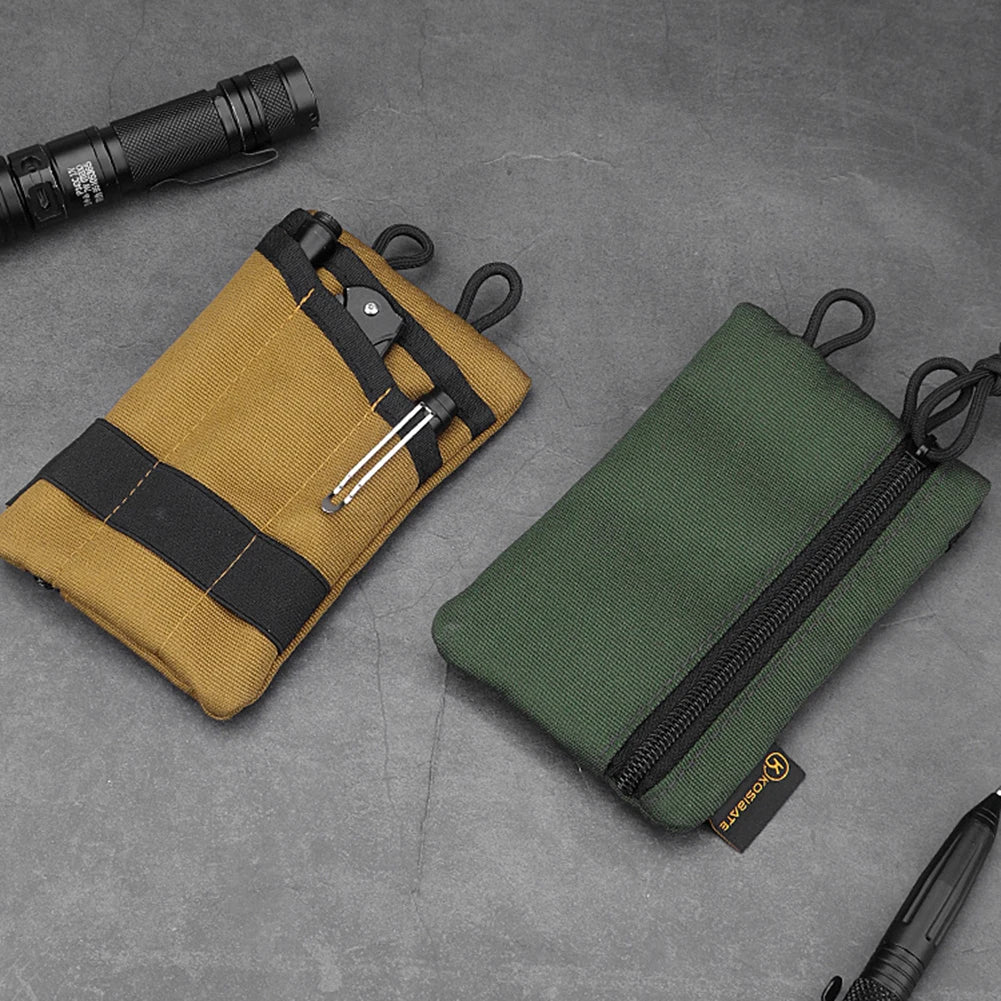 Bolsa compacta para organizador de bolsillo Multifuncional para acampar Senderismo Tarjeta de Montañismo Llave Bolsa para Almacenamiento de Herramientas EDC