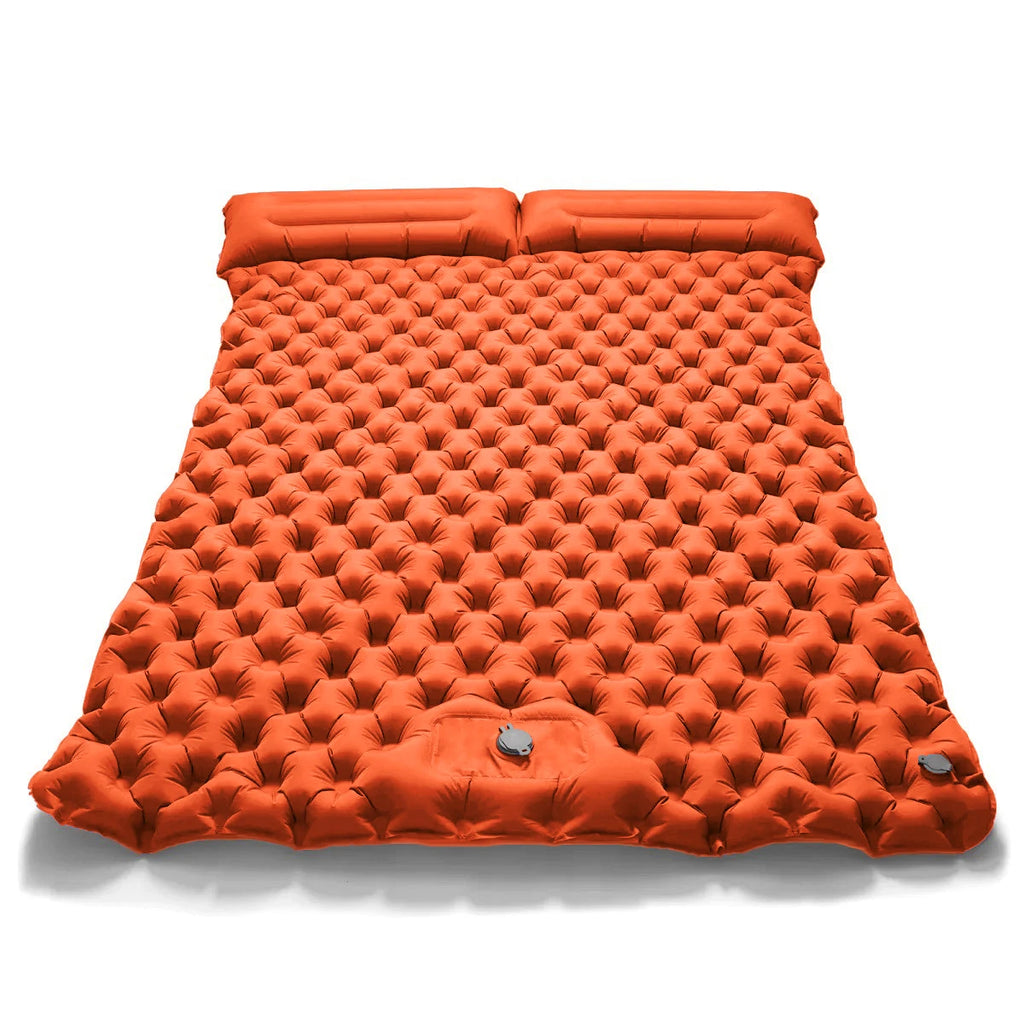 Campamento al aire libre, colchón doble inflable, colchoneta extra ancha, cama plegable ultraligera, tapete para dormir, tapete de viaje para auto.