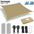 Toldo para autos Sombra para camper van Toldo anti-UV Toldos impermeables para caravanas Techos de auto Refugios laterales para tiendas de campaña con postes de aluminio