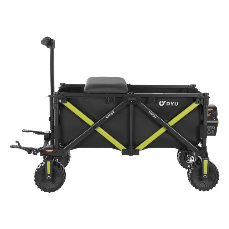 Airo DYU CampX Camper eléctrico de aluminio de cuatro ruedas Auto plegable de campamento Carrito de camping Carrito de transporte fácil