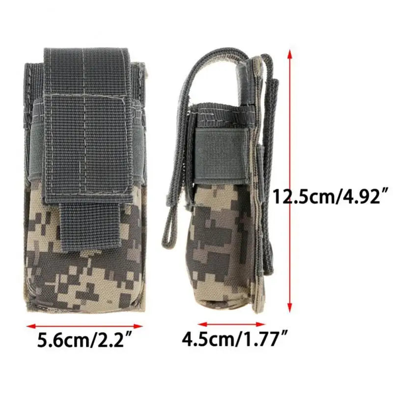 Bolsa Tactical Molle para linterna, portasopletes, bolsa para cargador simple, funda para cuchillo, M5, EDC, 9mm, bolsa de cintura para caza al aire libre
