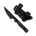 Campamento al aire libre Cuchillo recto, mango antideslizante con funda K, práctico todos los días. Llevar pesca para senderismo cuchillo de viaje regalo para hombres