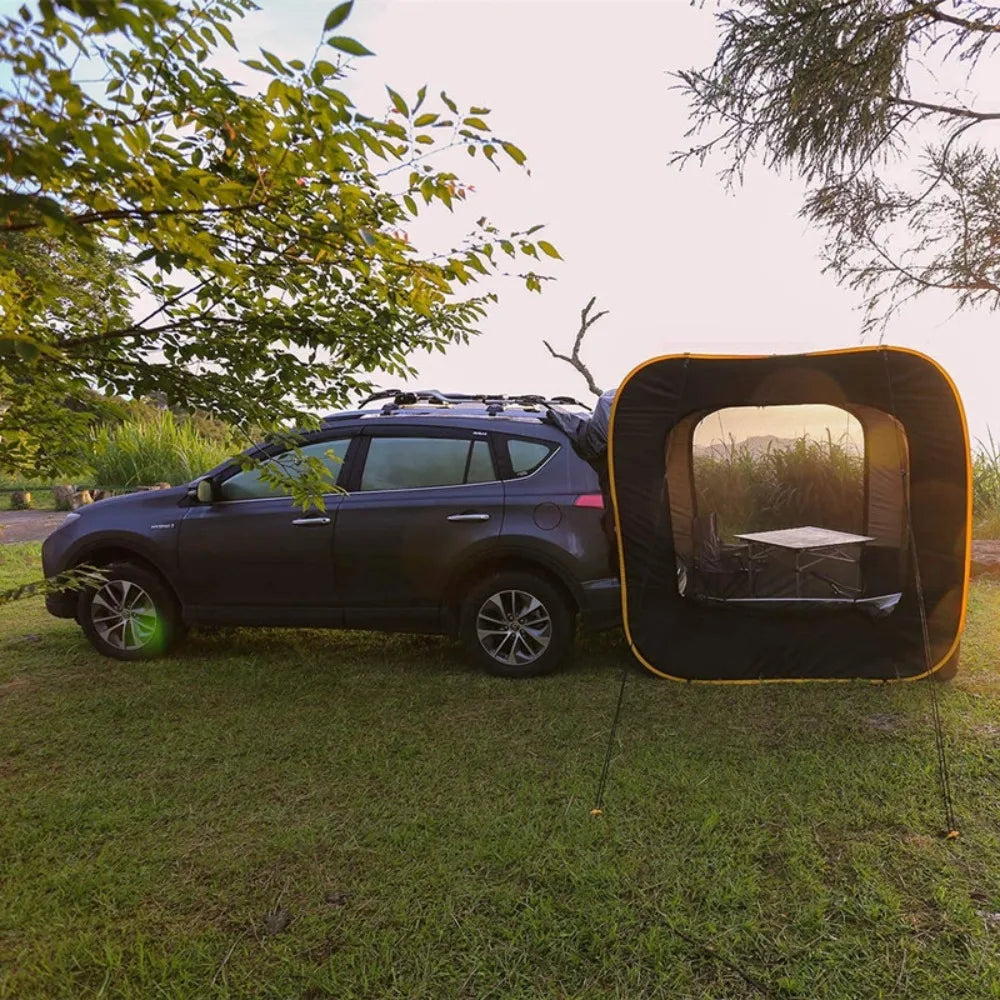 Carpa trasera extendida automática para 4-6 personas Camping al aire libre Accesorios impermeables para viajes plegables para mosquiteros