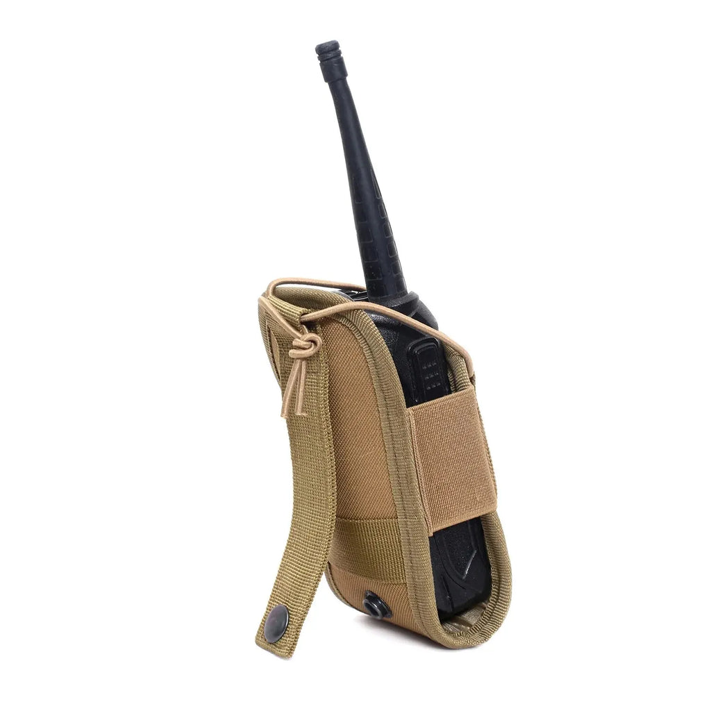 Bolsa táctica para radio Molle Walkie Talkie 1000D, funda portátil de radio portátil para el interfono, bolsa de carga para caza, bolsillo para cargadores