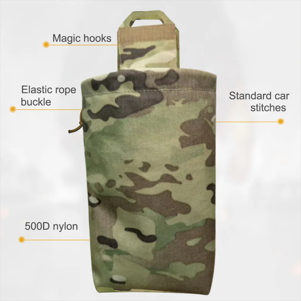 Bolsa Molle Dump Mini Bolsa Plegable de Reciclaje Herramienta de cintura Molle Bolsa de Artículos Bolsa de Revista Bolsa Utilitaria para Cinturón Molle Mochila Chaleco