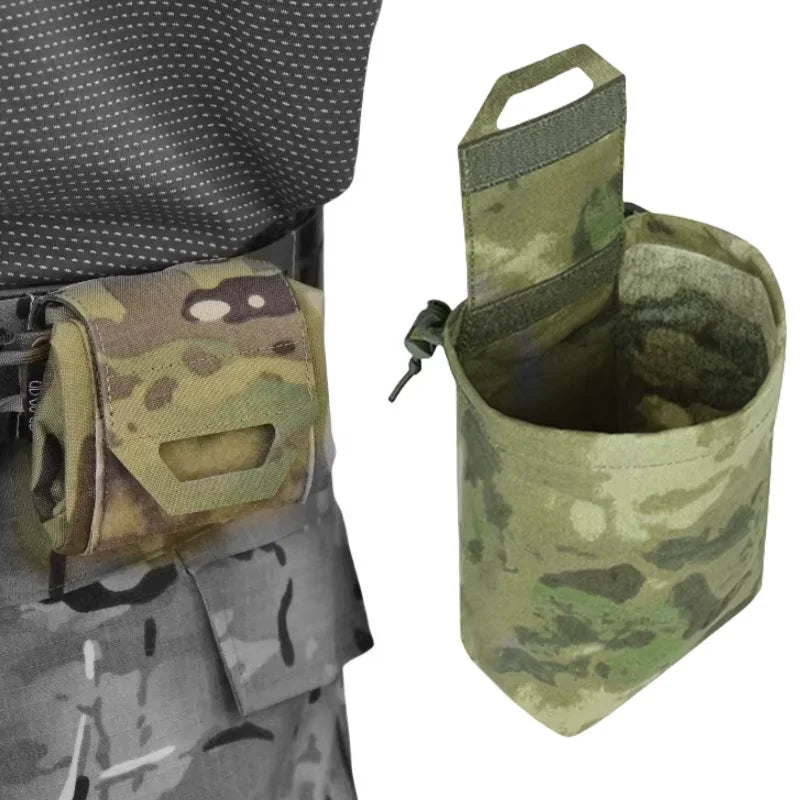 Bolsa Molle Dump Mini Bolsa Plegable de Reciclaje Herramienta de cintura Molle Bolsa de Artículos Bolsa de Revista Bolsa Utilitaria para Cinturón Molle Mochila Chaleco