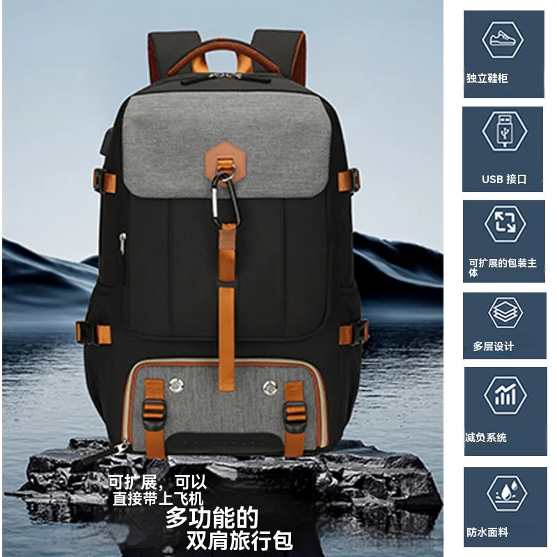 Mochila impermeable de campamento 50L â€" Hombres y mujeres