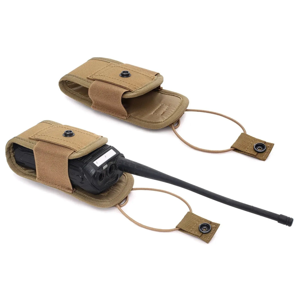 Bolsa táctica para radio Molle Walkie Talkie 1000D, funda portátil de radio portátil para el interfono, bolsa de carga para caza, bolsillo para cargadores