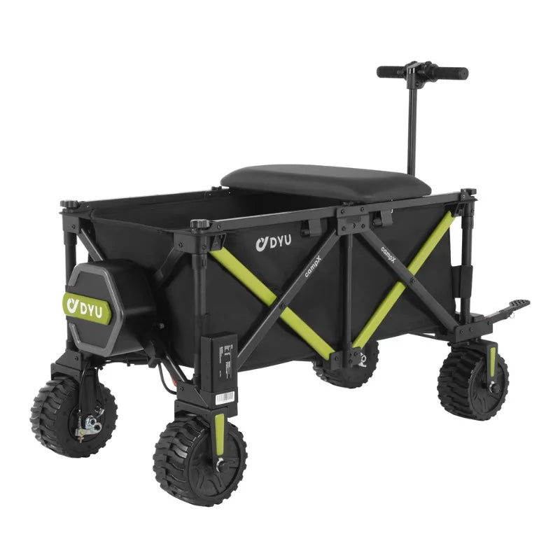 Airo DYU CampX Camper eléctrico de aluminio de cuatro ruedas Auto plegable de campamento Carrito de camping Carrito de transporte fácil