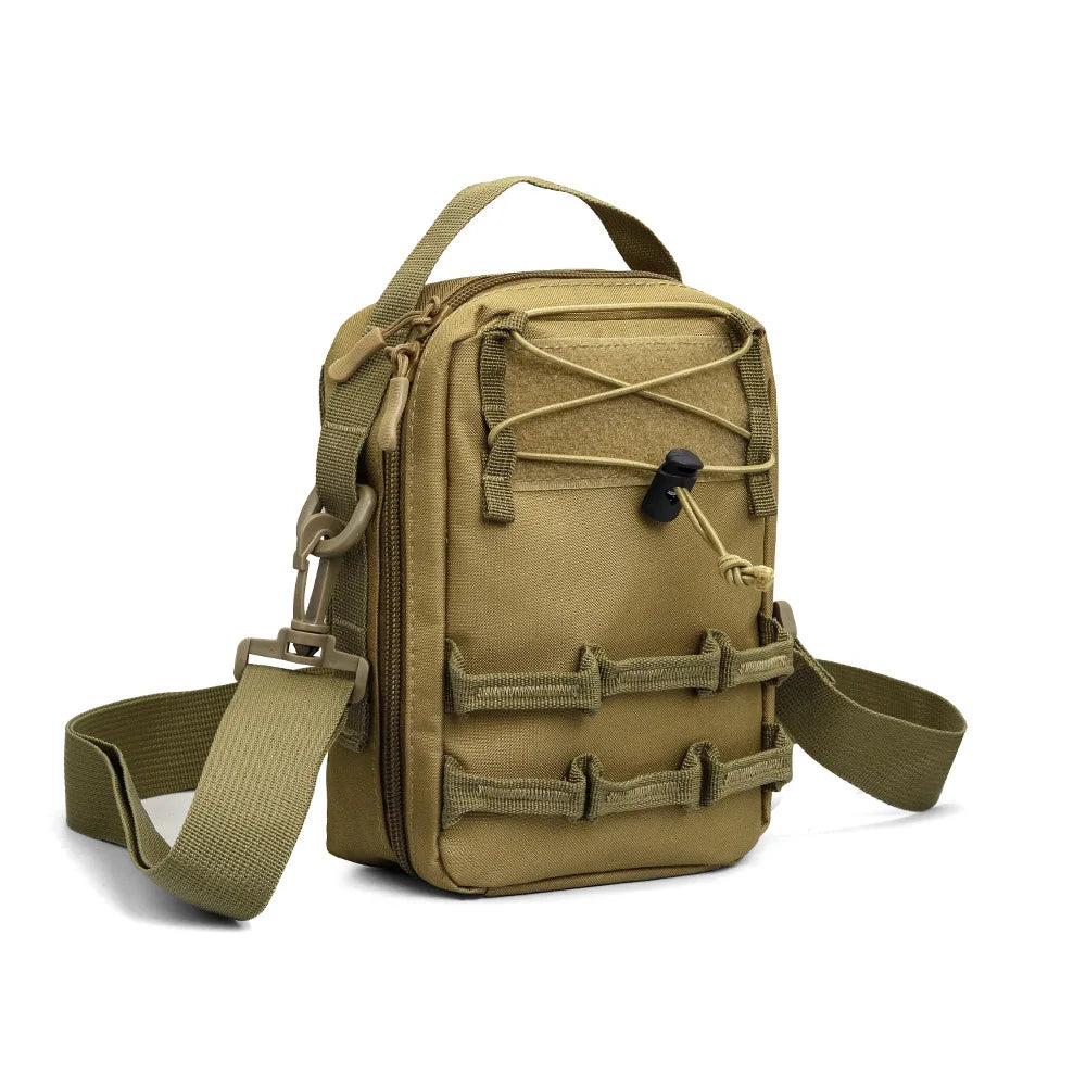 Bolsa Tactical Molle con correa de hombro, bolsa portátil ligera para teléfono para exteriores, bolsa compacta EDC utilitaria para senderismo