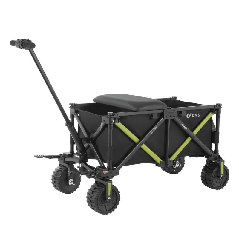 Airo DYU CampX Camper eléctrico de aluminio de cuatro ruedas Auto plegable de campamento Carrito de camping Carrito de transporte fácil
