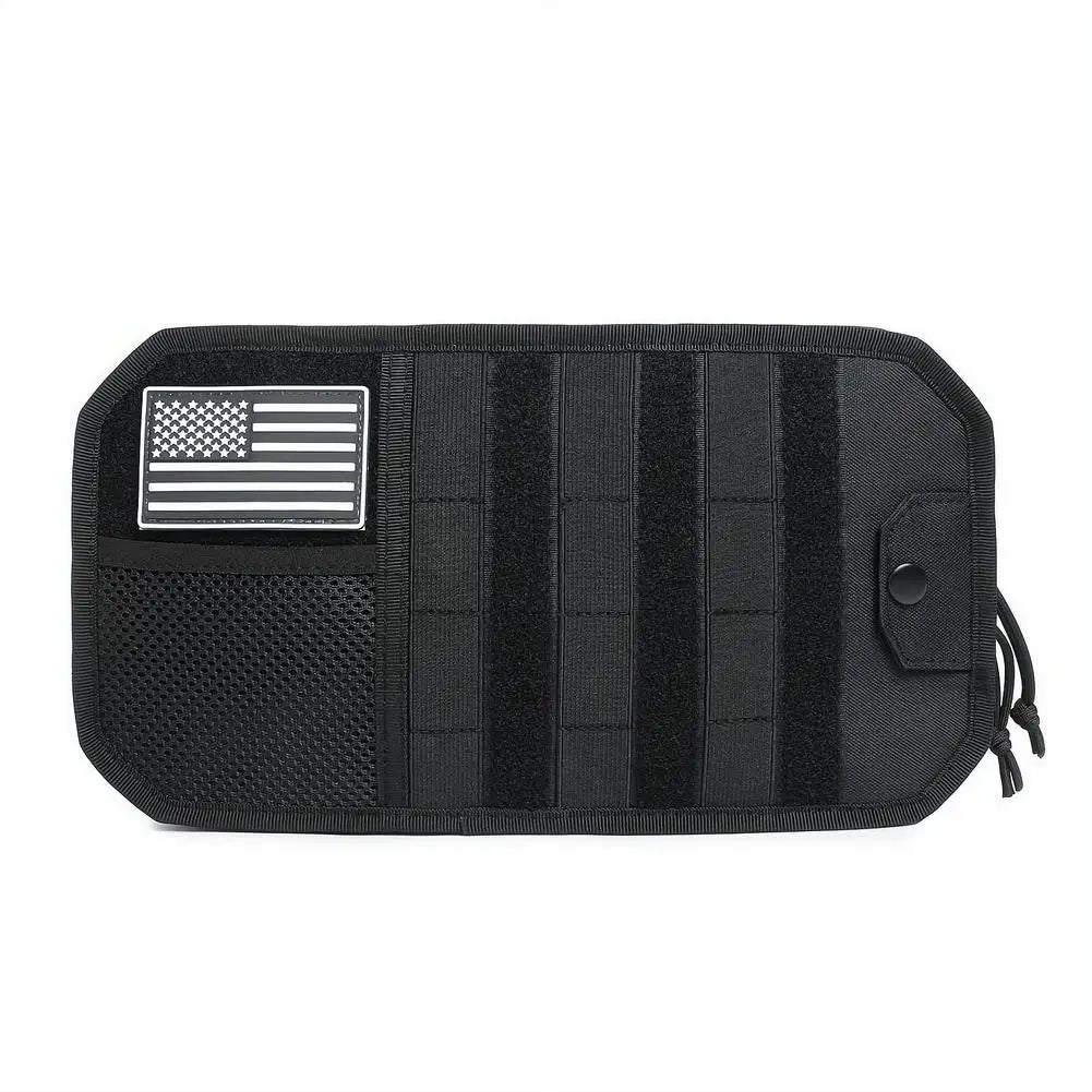 Bolsa organizadora de herramientas de nylon Tactical EDC Molle para campamento y senderismo con bolsillo de malla para sobrevivir